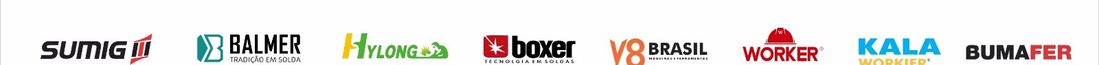 Logomarcas das marcas de máquinas de solda autorizadas